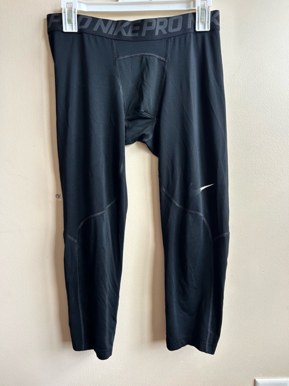 Nike Black Pro Mens Dri-Fit Compression Leggings L
